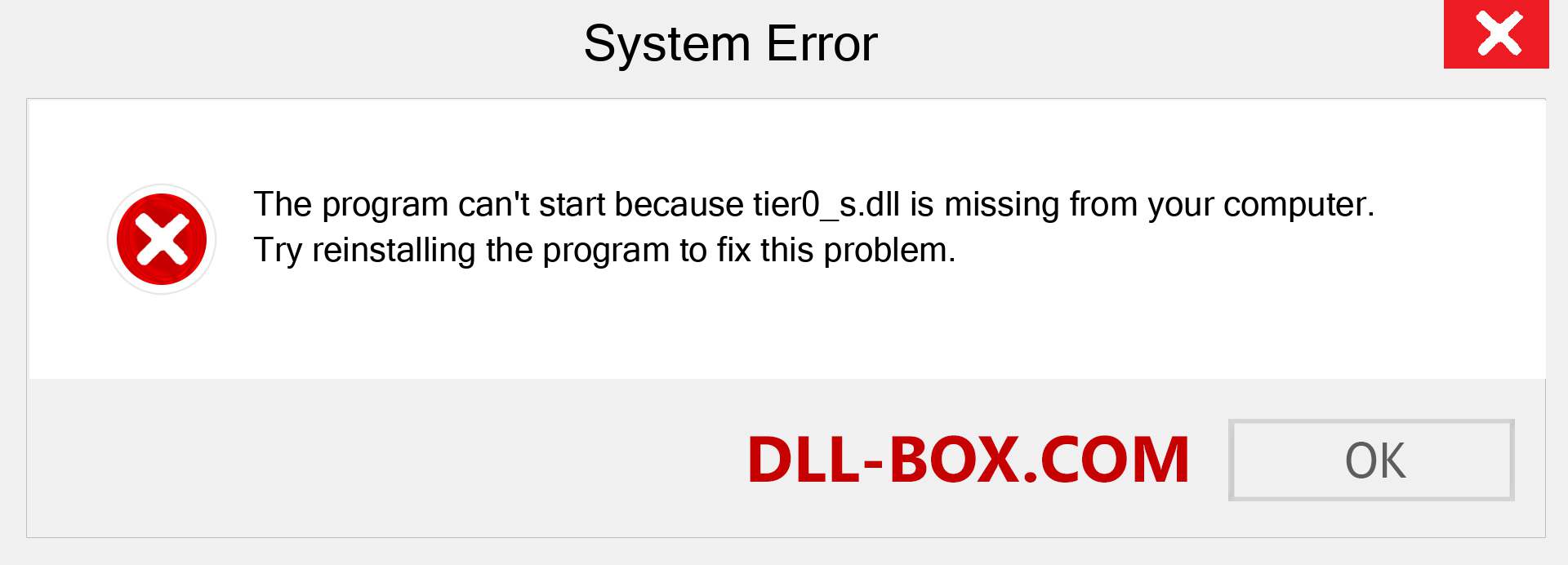  tier0_s.dll file is missing?. Download for Windows 7, 8, 10 - Fix  tier0_s dll Missing Error on Windows, photos, images